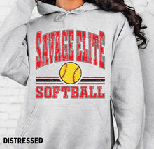 Load image into Gallery viewer, Savage Elite Stripes Softball Tee/ LS/ Crew/ Hoodie