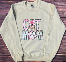 Load image into Gallery viewer, Cat Mom Tee/ LS/ Crew/ Hoodie