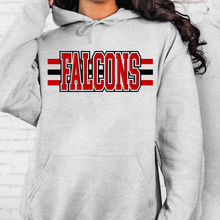 Load image into Gallery viewer, Falcons Stripes Tee/ LS/ Crew/ Hoodie