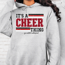Load image into Gallery viewer, It’s A Cheer Thing Glitter Cheetah Tee/ LS/ Crew/ Hoodie