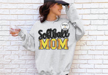 Load image into Gallery viewer, Softball Mom Tee/ LS/ Crew/ Hoodie
