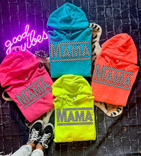 Load image into Gallery viewer, Checkered Mama Crew/ Hoodie
