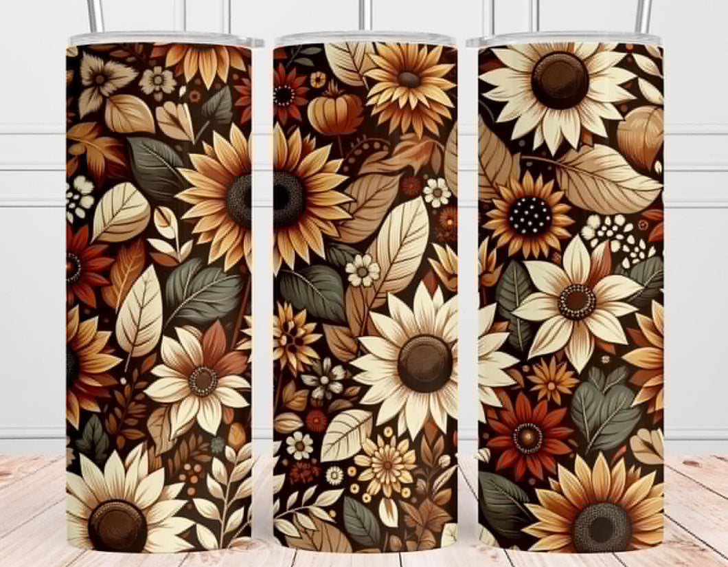 Fall Sunflower Tumbler