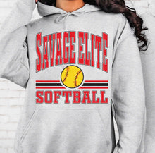 Load image into Gallery viewer, Savage Elite Stripes Softball Tee/ LS/ Crew/ Hoodie
