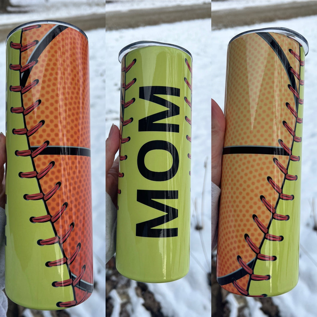 Softball/ Basketball Mom Tumbler