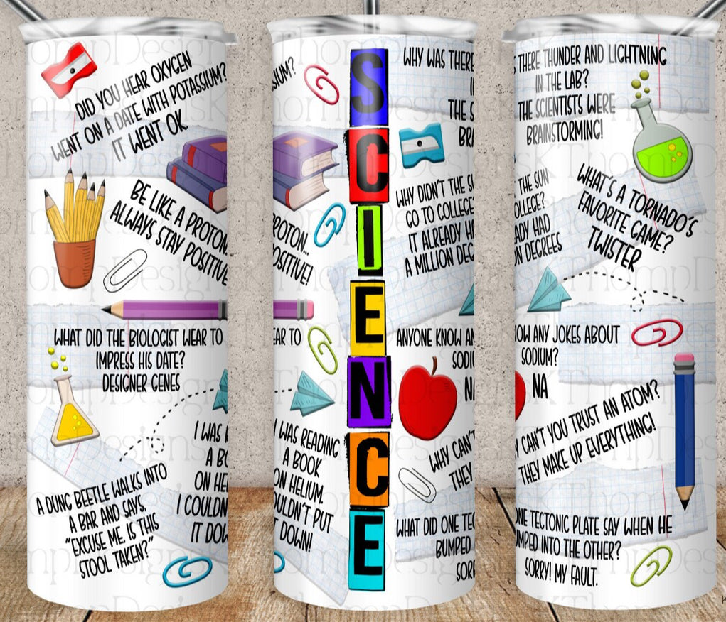 Science Jokes Tumbler