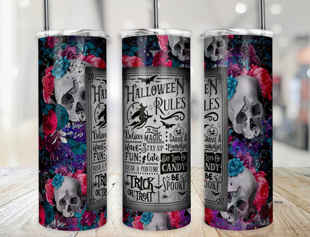 Halloween Rules Tumbler