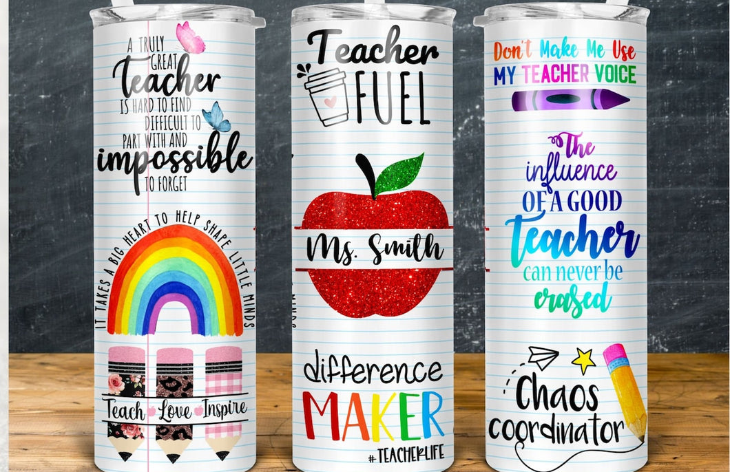 Custom Teacher Tumbler