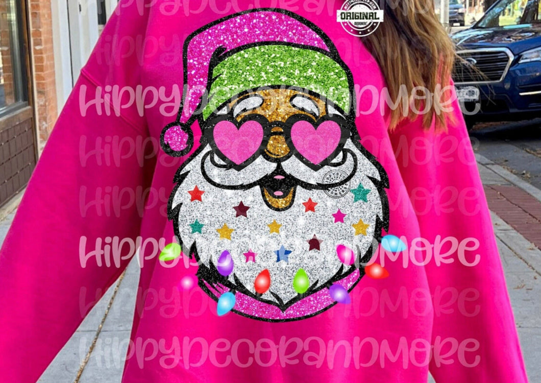 Pink Flashy Santa