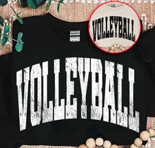 Load image into Gallery viewer, Distressed Volleyball Tee/ LS/ Crew/ Hoodie
