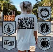 Load image into Gallery viewer, Somebody’s Bestie Tee/ LS/ Crew/ Hoodie
