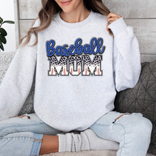 Load image into Gallery viewer, Baseball Mom Blue Tee/ LS/ Crew/ Hoodie
