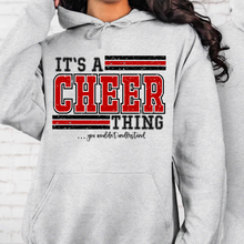 Load image into Gallery viewer, It’s A Cheer Thing Red &amp; Black Tee/ LS/ Crew/ Hoodie
