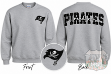 Load image into Gallery viewer, Perkins Pirates Oversized Varsity Tee/ LS/ Crew/ Hoodie
