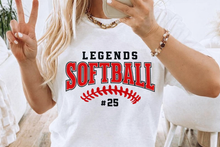 Load image into Gallery viewer, LEGENDS Softball Lace Tee/ LS/ Crew/ Hoodie
