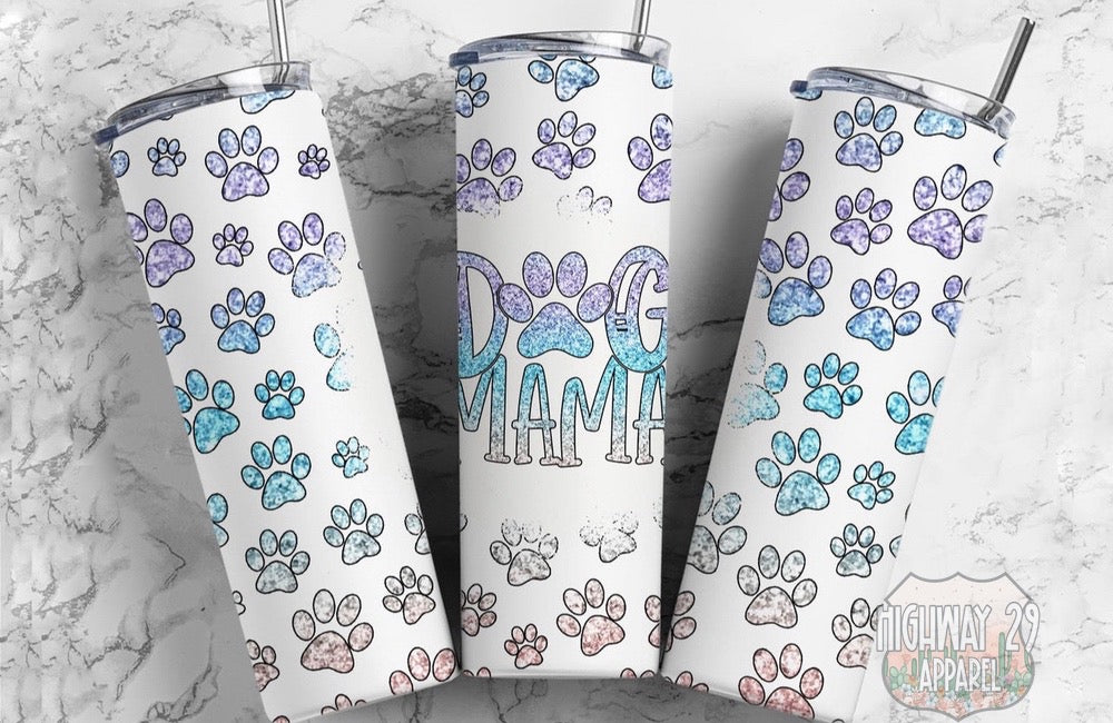 Colorful Dog Mama Tumbler